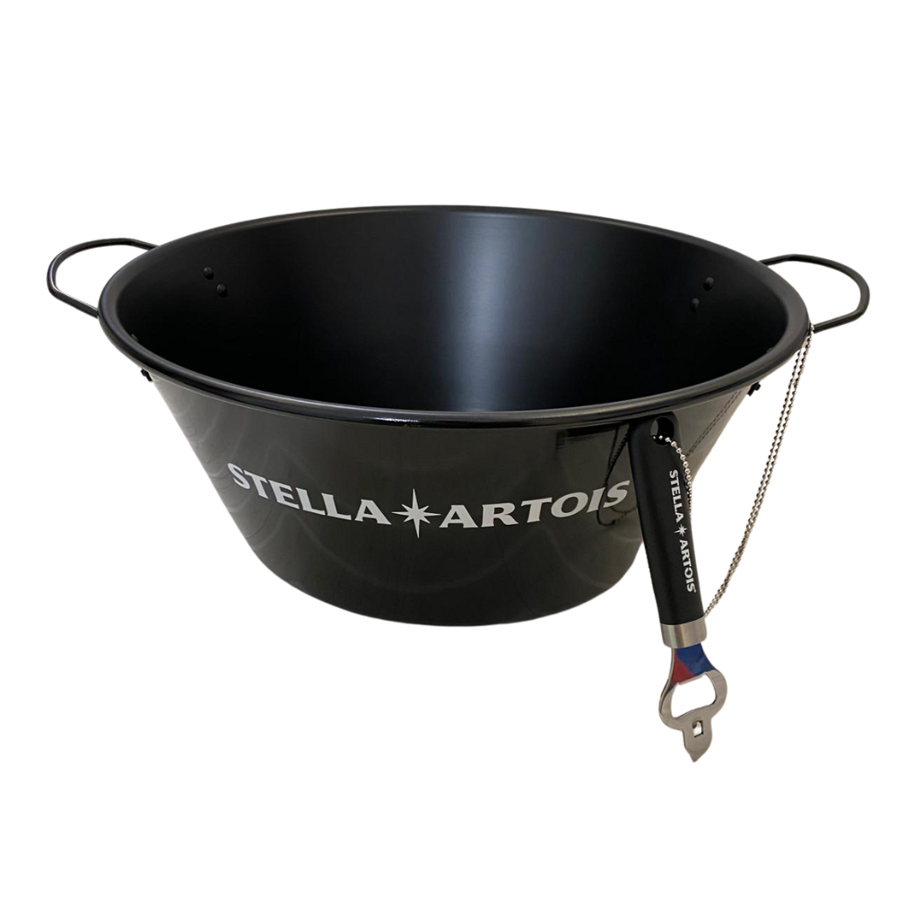 Frapera Stella Artois con Cadena y Destapador Negro