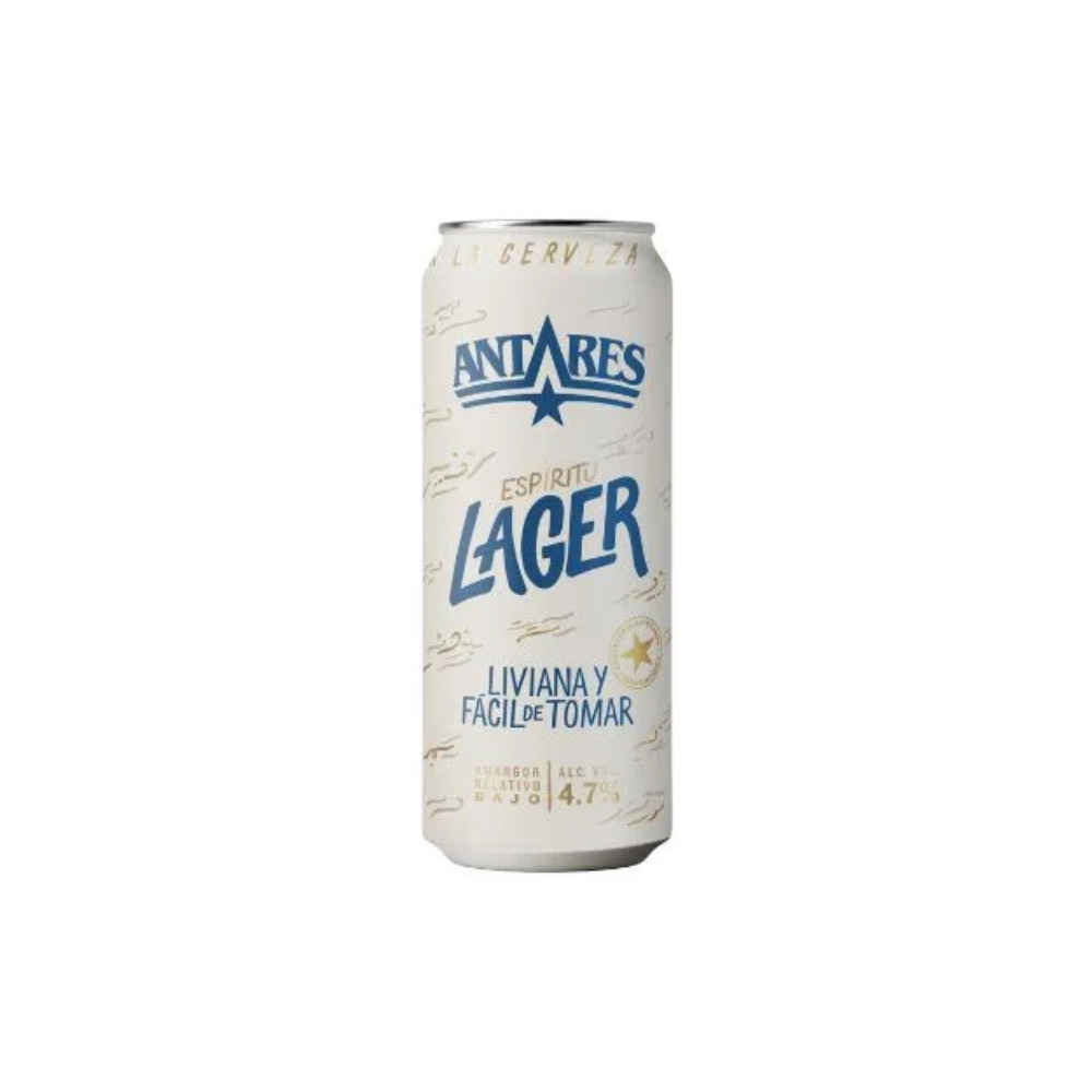 Cerveza Antares Lager Lata 6 x 473